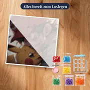 Diamond Painting Pokémon Ash und Pikachu, die unzerbrechliche Freundschaft – Set bereit zum Loslegen