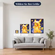 Diamond Painting Pokémon Pikachu Regenlauf – verfügbare Größen