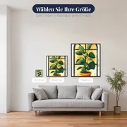 Zimmerpflanze vor dem Fenster Diamond Painting – verfügbare Größen