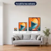 Arco mediterraneo sul mare al tramonto Diamond Painting – misure disponibili