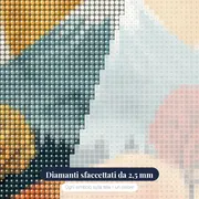 Strada per il Monte Fuji in autunno Diamond Painting – primo piano dei diamanti