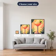 Tropical Fruit Cocktail with Lime Diamond Painting – available sizes