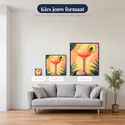 Diamantschilderij Tropische Fruitcocktail met Limoen – beschikbare formaten