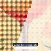 Tropical Fruit Cocktail with Lime Diamond Painting – diamond close-up