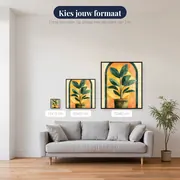 Gestructureerde kamerplant in een boog Diamond Painting – beschikbare formaten
