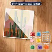 Saguaro Cactus Desert and Pink Dunes Diamond Painting – kit ready to start