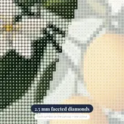 Yellow Lemon Branch Diamond Painting – diamond close-up