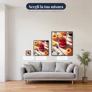 Marmellata di fragole fatta in casa, donuts e caffè Diamond Painting – misure disponibili