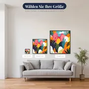 Abstrakte Hügellandschaft in Pastellfarben Diamond Painting – verfügbare Größen