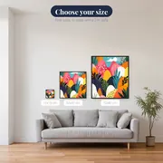 Abstract Colorful Hills Landscape Diamond Painting – available sizes