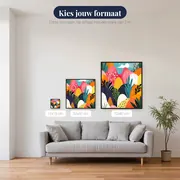 Abstract landschap van gekleurde heuvels Diamond Painting – beschikbare formaten