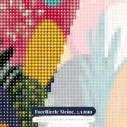 Abstrakte Hügellandschaft in Pastellfarben Diamond Painting – Nahaufnahme der Steine