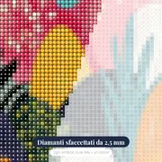 Paesaggio astratto di colline colorate Diamond Painting – primo piano dei diamanti