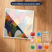 Abstract Colorful Hills Landscape Diamond Painting – kit ready to start