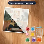 Couple lisant un livre avec son chat noir sur le canapé – kit prêt à commencer