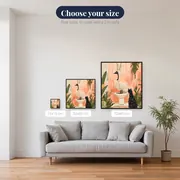 Ostrich on Toilet with Black Cat Diamond Painting – available sizes