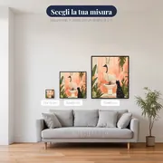 Struzzo sul water e gatto nero Diamond Painting – misure disponibili