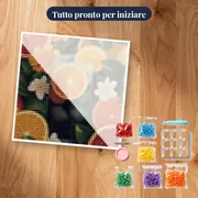 Grande bevanda di tè freddo agli agrumi Diamond Painting – kit pronto per iniziare