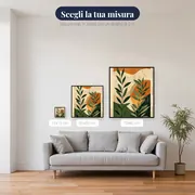 Foglie e sole astratto stile bohémien Diamond Painting – misure disponibili