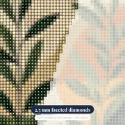 Abstract Boho Leaves and Sun Diamond Painting – diamond close-up