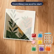 Abstract Boho Leaves and Sun Diamond Painting – kit ready to start