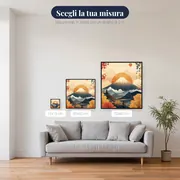 Diamond Painting Monte Fuji e Foresta Autunnale Fiammeggiante – misure disponibili