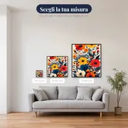 Motivo di papaveri e anemoni colorati - Diamond Painting – misure disponibili
