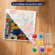 Colorful Poppies and Anemones Diamond Painting – kit ready to start