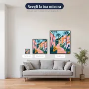 Vicolo Mediterraneo con Palme Diamond Painting – misure disponibili