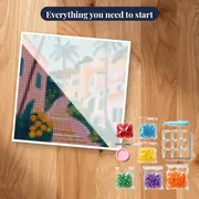 Mediterranean Alley with Palm Trees Diamond Painting – kit ready to start
