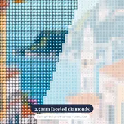 Positano Lemon Lane Diamond Painting – diamond close-up