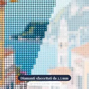 Vicolo di Positano ai limoni Diamond Painting – primo piano dei diamanti