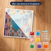 Diamantschilderij Steeg van Positano met Citroenen – pakket klaar om te beginnen
