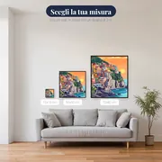Villaggio colorato di Manarola alle Cinque Terre Diamond Painting – misure disponibili