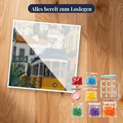 Gelbe Straßenbahn 28 aus Lissabon Diamond Painting – Set bereit zum Loslegen