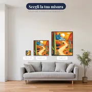 Sentiero del deserto verso il villaggio blu Diamond Painting – misure disponibili