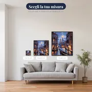 Gondola davanti alla Basilica di Venezia sotto la luna - Diamond Painting – misure disponibili