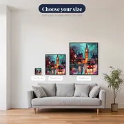 London Bridge, Big Ben and Red Bus at Twilight Diamond Painting – available sizes