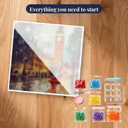 Big Ben and Red Bus Reflections London Diamond Painting – kit ready to start