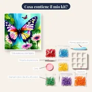 Farfalle ad Acquerello in Luce – contenuto del kit