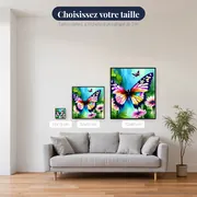 Papillons d'Aquarelle en Lumière – tailles disponibles