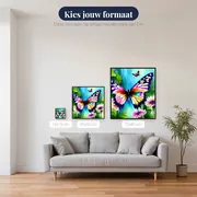 Aquarelvlinders in het Licht – beschikbare formaten