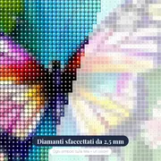 Farfalle ad Acquerello in Luce – primo piano dei diamanti