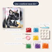 Bouledogue Français Aquarelle – contenu du kit