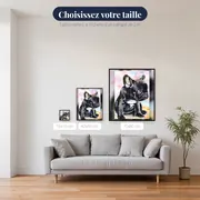 Bouledogue Français Aquarelle – tailles disponibles