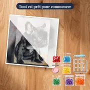 Bouledogue Français Aquarelle – kit prêt à commencer