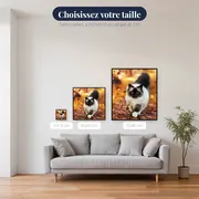 Chat Seal Point aux Feuilles d'Automne – tailles disponibles