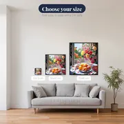 Bouquet of Fresh Flowers and Fruits in Diamond Painting – available sizes