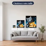 Trois Chatons Étoilés – tailles disponibles