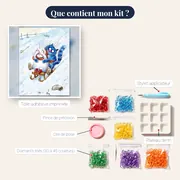 Luge Enneigée des Chats Farceurs – contenu du kit